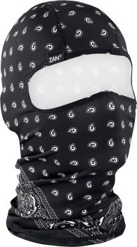"BALACLVA POLY BLK PAISLEY"