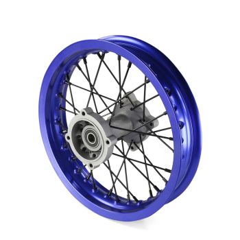 Roue arriere aluminium bleue 12" - ø15