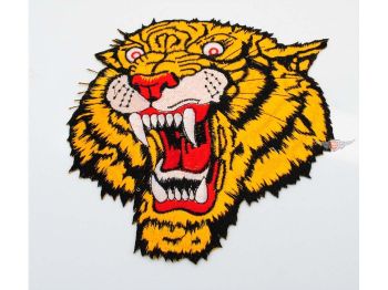 Garage Tiger cowl patch jeans club jacket patch 20cm for moped moped mokick
