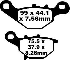 SCOOTER BRAKE PAD SFA396