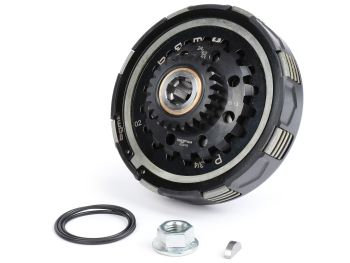 Clutch -BGM Pro Superstrong 2.0 CR80 Ultralube, Vespa Largeframe Type Cosa2/FL - for primary gear 62/63 tooth (straight) - (Typ mit Verzahnung für Kurbelwelle Pinasco 250/251) - 24 teeth