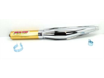 tuning exhaust 28mm racing exhaust chrome gold for moped moped mokick KKR