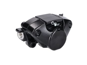 one piston brake caliper incl. pads for Piaggio Liberty, ZIP, Sfera, Vespa ET2, ET4, LX, Primavera, Sprint, LXV, Gilera DNA (Heng Tong)