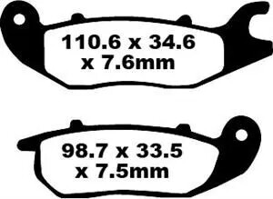SCOOTER BRAKE PAD SFA375