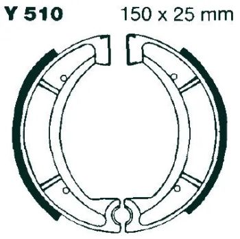BRAKE SHOE EBC - PE Y510G