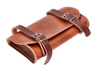 Tool bag, saddle bag brown for Piaggio, Vespa Ciao, Si, Bravo, Boxer, Grillo