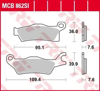 BRAKE PAD SINTER OFFROAD