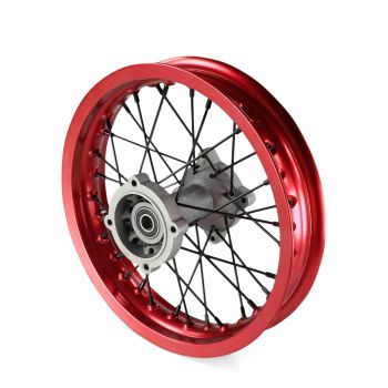 Roue arriere aluminium rouge 12" - ø15