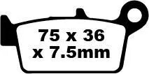 SCOOTER SINTERED BRAKE PAD