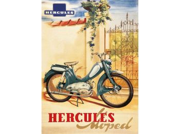 Advertising poster type 217, 50s for Hercules Moped Moped
