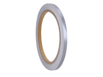 Rim edge sticker decorative strip silver 10m