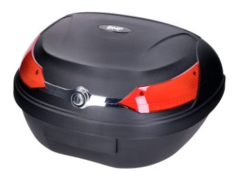 Top case DMP black 51L / reflector red