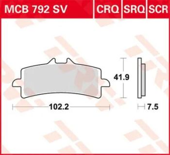 BRAKE PAD SINTER RACE LONGLIFE