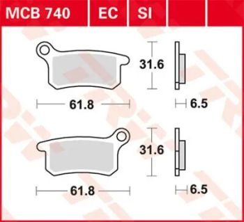 BRAKE PAD ORGANIC OFFROAD