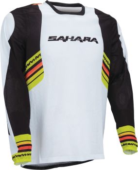 JERSEY SAHARA WHITE/BLACK 2XL