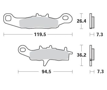 MM BRAKEPAD 093911