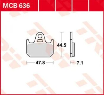 BRAKE PAD ORGANIC STREET