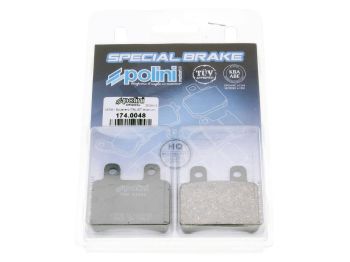 brake pads Polini organic for Italjet Jet Set, Peugeot Elystar, Yamaha DT