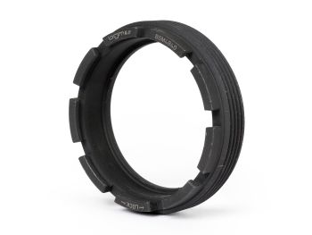 Securing castle nut for rear stroke bearing- BGM Original -VESPA Ø=inner=40mm, Ø=outer=49mm, slots=9- Vespa Super 125 (VNC1T), Super 150 (VNB1T -153261), for front stroke bearing Vespa GS160 (VSB1T, VSB2T), SS180 (VSC1)