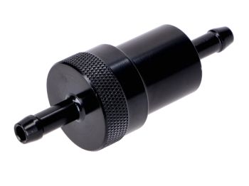 Fuel filter aluminum 6,5mm black for Zündapp, Kreidler, Hercules, Puch, Miel