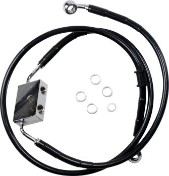 FRT BRAKE LINE XL BK +12