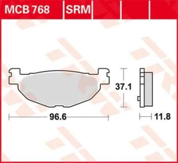 BRAKE PAD SINTER SCOOTER 125+