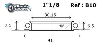 HB 30.15X41X6.5/7.1MM 45 /90