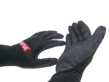 work gloves Motul nitrile coated size 9