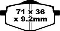 BRAKE PAD EBC FA101TT
