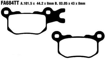 BRAKE PAD CARBON ENDURO