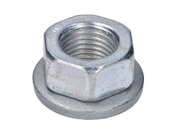 nut w/ flange M12x1.25 for Piaggio, Gilera, Vespa, Minarelli AM5, AM6