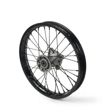 Roue avant aluminium noire 14" - ø15