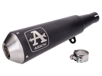 exhaust system Arrow Pro-Race stainless steel black for Brixton BX/Felsberg 125X Euro4 2019-
