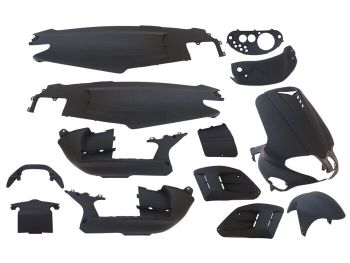 fairing kit EDGE 15-piece black matt for Gilera Runner -2005