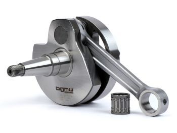 Crankshaft -J&G 2% special by BGM Pro (rotary valve) 60mm stroke, 125mm connecting rod, piston pin=Ø16mm- Vespa PX80-150 - for adaptation of a PX200 cylinder by means of adapter plate
