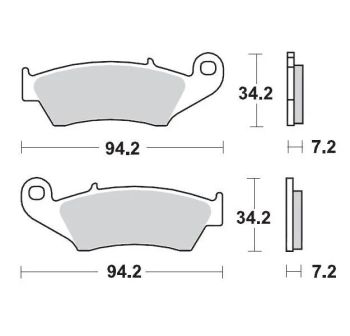 BRAKE PAD SINTER RACE MX