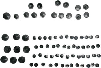 COVERS BOLT 04-14XL BLK