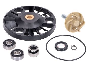 repair kit water pump for Aprilia, Gilera, Piaggio, Vespa 125-200cc 4T 2001-2006 (one-piece shaft)