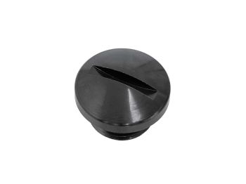 Oil filler plug 66Heroes M14x1.25 aluminum black for Morini M01