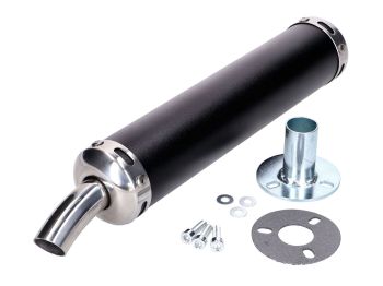 Rear silencer Motegra black incl. seal
