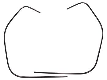 leg shield edge trim / beading set 1460mm black for Vespa GTS 125, GTS HPE 300, GTS Super 125, GTS Super HPE 300, GTV HPE 300