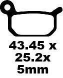BRAKE PAD EBC FA325TT