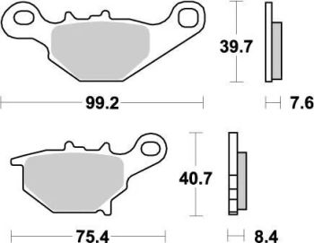 MOTOMASTER BRAKEPAD NITRO