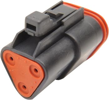 NAMZ PLUG,DEUTSCH,BLACK 3 PIN
