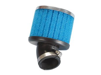 air filter Polini D.39 Special long air box 39mm 30° blue