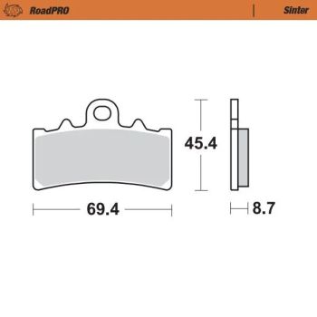 BRAKE PAD SINTER FRONT