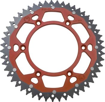 SPROCKET DUAL MSE HON 51T RED