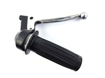 Grooved gas handle fitting black ball aluminum for Hercules K MK PL M P Prima moped moped