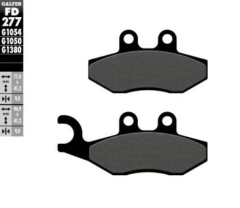 BRAKE PAD SCOOTER ORGANIC