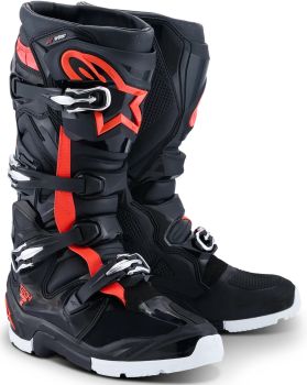 BOOT T7 END DS BLACK/RED/WH 10
